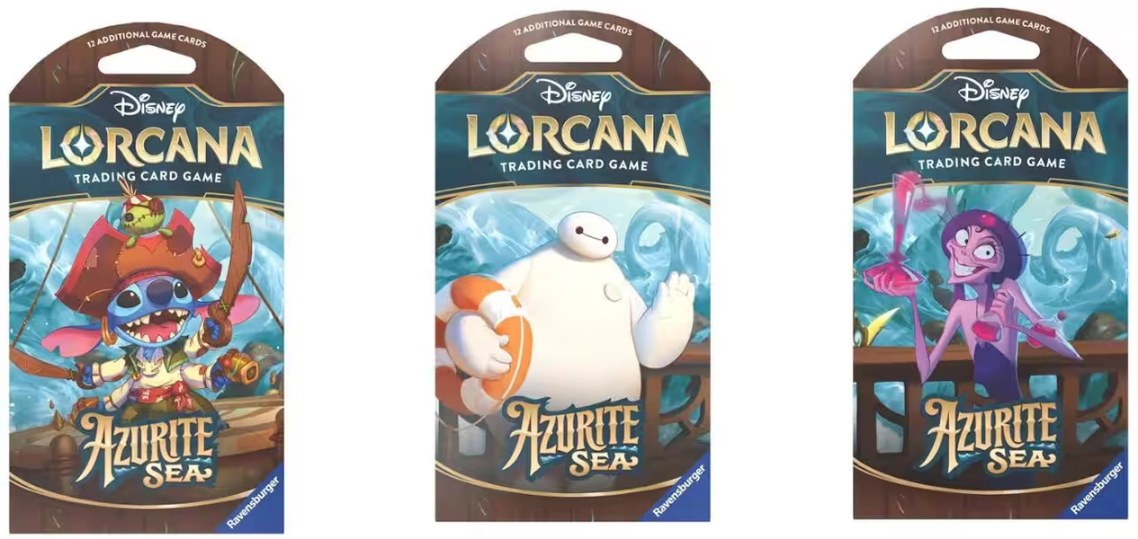 Disney - Lorcana: Azurite Sea Sleeved Booster - Styles May Vary