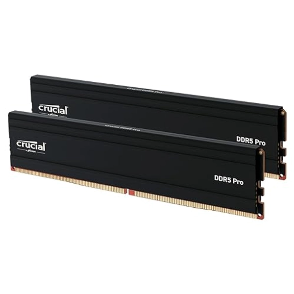 Crucial Pro 64GB Kit (2x32GB) DDR5 RAM, 5600MHz (or 5200MHz or 4800MHz) Desktop Memory UDIMM 288-pin, Compatible with Intel & AMD CP2K32G56C46U5