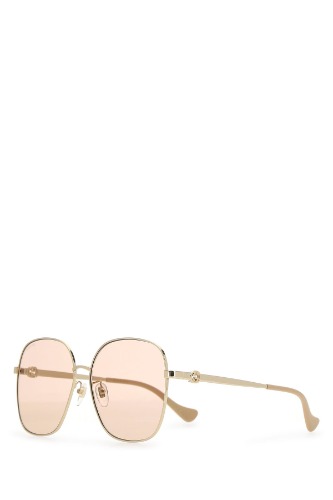 Gold metal sunglasses - OS