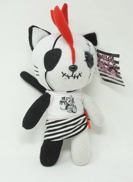 Hangry &amp; Angry Cat  Japan Rock Pop  Taito Plush 9" Stuffed Toy Doll