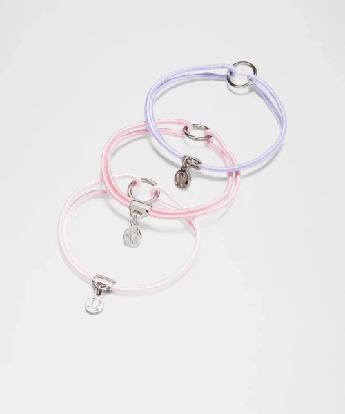 Logo Charm Hair Ties