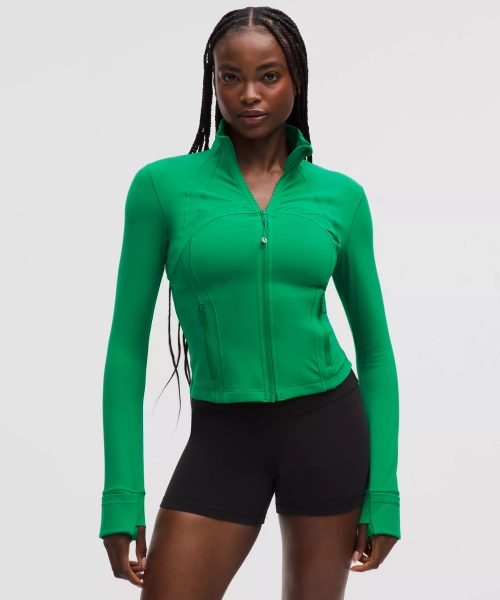 Define Cropped Jacket *Nulu - Raceway Green - 14
