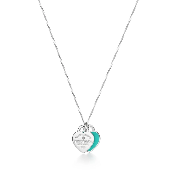 Return to Tiffany® Blue Double Heart Tag Pendant