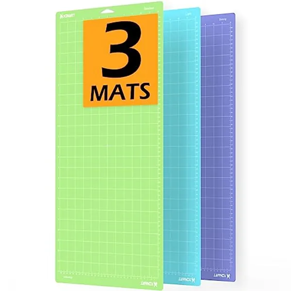 Xinart Cutting Mats for Cricut Maker 3/Maker/Explore 3/Air 2,3pcs 12x24inch Variety Replacement Cut Mat Compitable with Cricut Machines