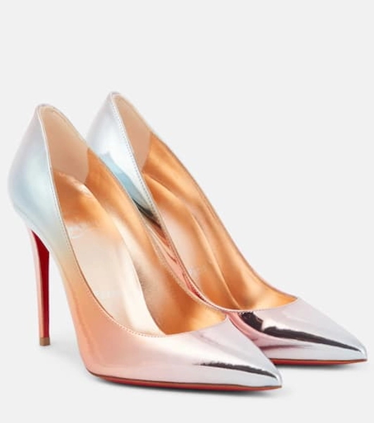 Pumps Kate 100 in pelle metallizzata