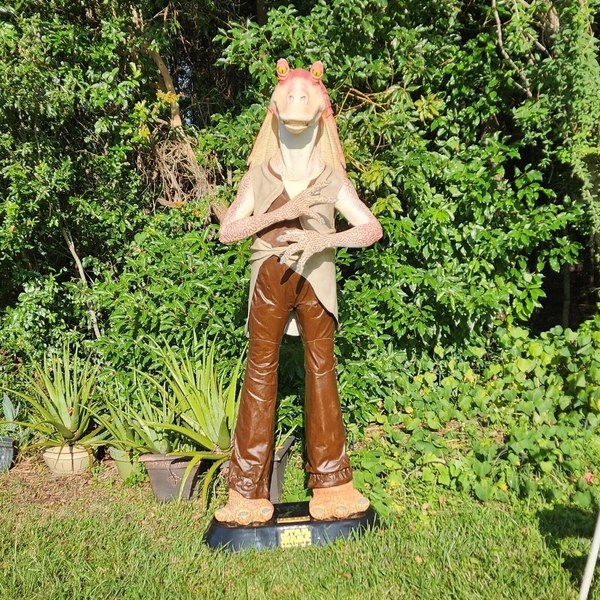 Life Size Star Wars Phantom Menace Jar Jar Binks 1:1 Full Life Size Promo Statue
