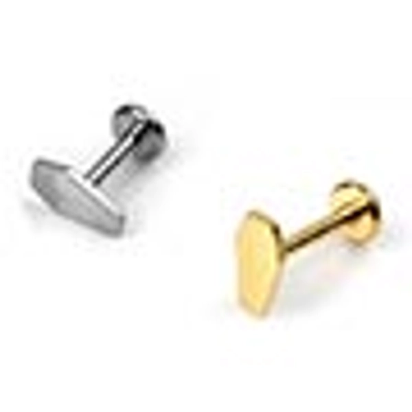 Titanium Coffin Labret ASTM F136 Helix Lobe Tragus Piercings