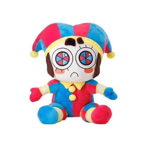 IbaLzi The Amazing Digital Circus Plush, Pomni and Jax Plushies Toy, Cute Stuffed Figure Doll for Kids Adults, Birthday Halloween Thanksgiving (Pomni) - Pomni