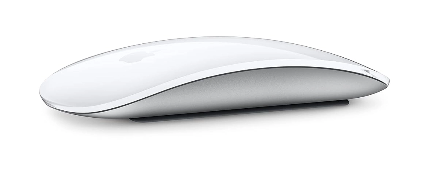 Apple Magic Mouse: Wireless, Bluetooth, Rechargeable. Works with Mac or iPad; Multi-Touch Surface - White