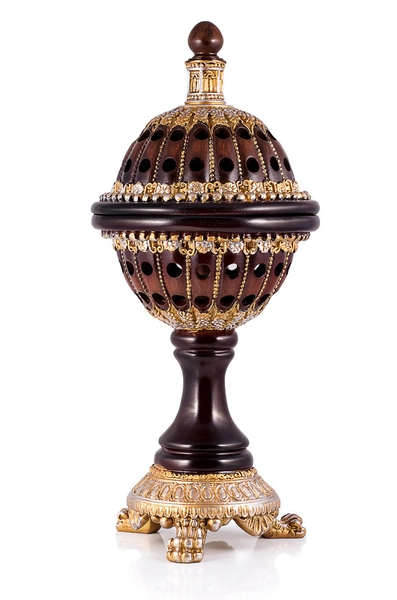 Bakhoor Resin Charcoal Incense Burner Luxury Globe-IB-BHKOR#