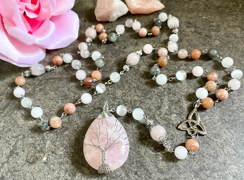 Freya's Love & Protection Norse Rosary Necklace