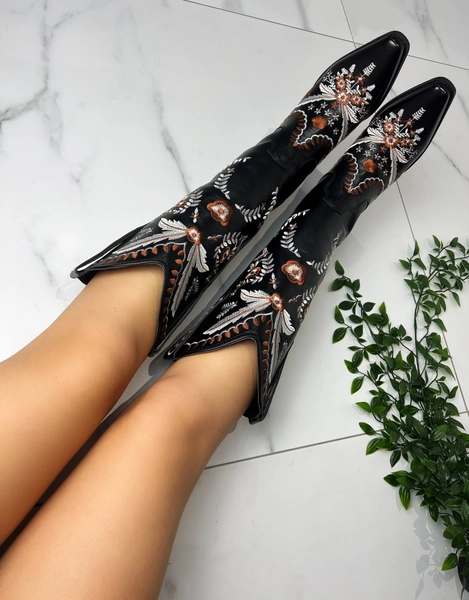 Cowboy western black boots