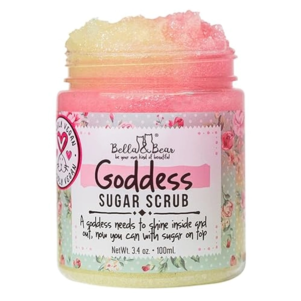 Bella & Bear Goddess Sugar Scrub - Travel Size - Vegan 3.4oz (Travel Size)