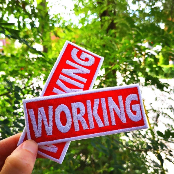 Set of Two Patches WORKING, Perfect for Dog Vest and Gear Finish Hook and Loop, Iron on or Sew On - Etsy UK