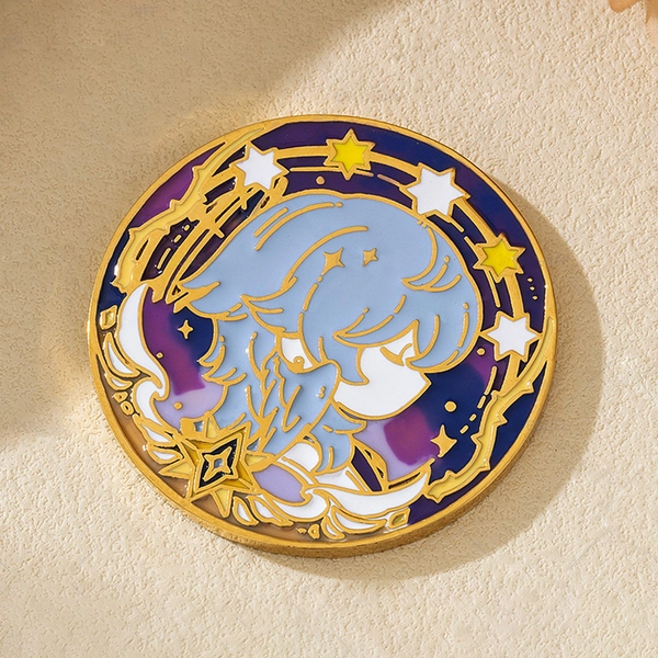 Robin Sunday Coin Enamel Gold Plated Honkai Star Rail Gift Coins - Sunday