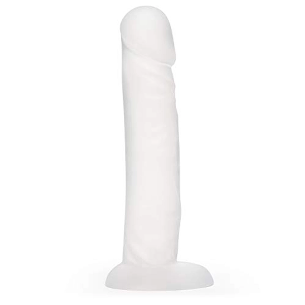 Lovehoney Realistic Dildo - 7.5 Inch Suction Cup Dildo - Firm but Flexible Dildo for Women - Waterproof - Clear