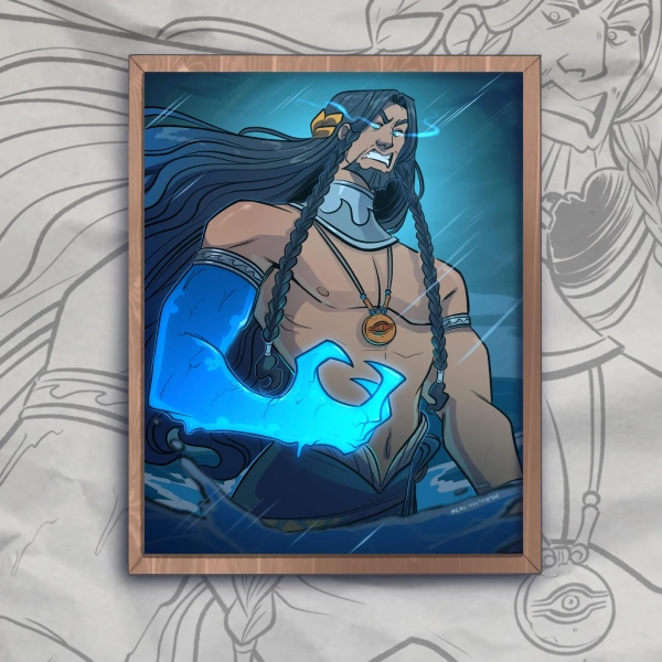 Poseidon- The Tidal Tyrant- 11x14 print