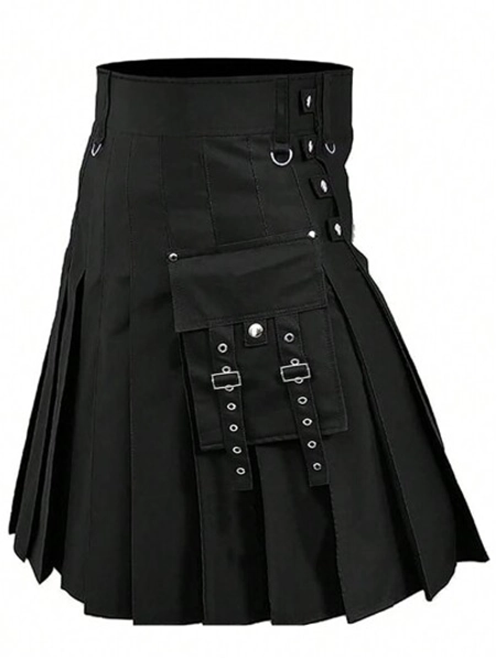Men's Kilt For Men Utility Tactical Kilts For Men,Men Kilts Irish Scottish Kilts Men Skirt With Cargo Pockets