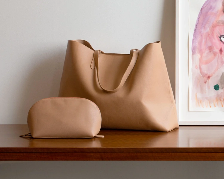 Vegan Leather Tote Bag