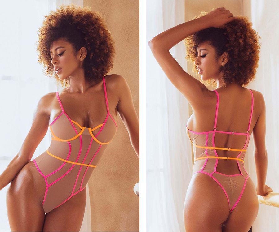 Mapale 8714 Teddy Color Nude-Neon - L/XL / Nude-Neon