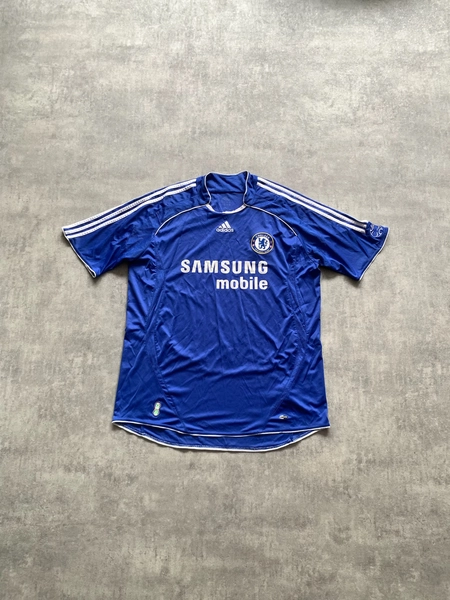 Adidas chelsea football soccer jersey t-shirt mens size XL blue CFC Samsung 2005-2006