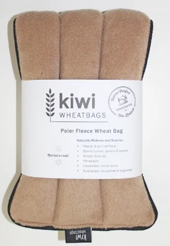 Beige Polar Fleece Wheat Bag, Polar Fleece Wheat Bags | Kiwi Wheatbags