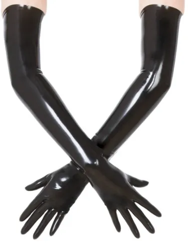 Long latex gloves