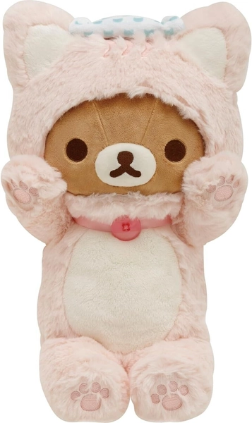 San-X Rilakkuma Cat Bath Plush Doll Stuffed Toy 13.4-in 2023