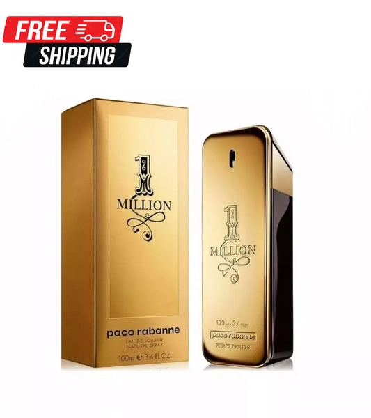1 Million Paco Rabanne 100ml Eau De Toilette Spray For Men NEW &amp; SEALED Free P&amp;P