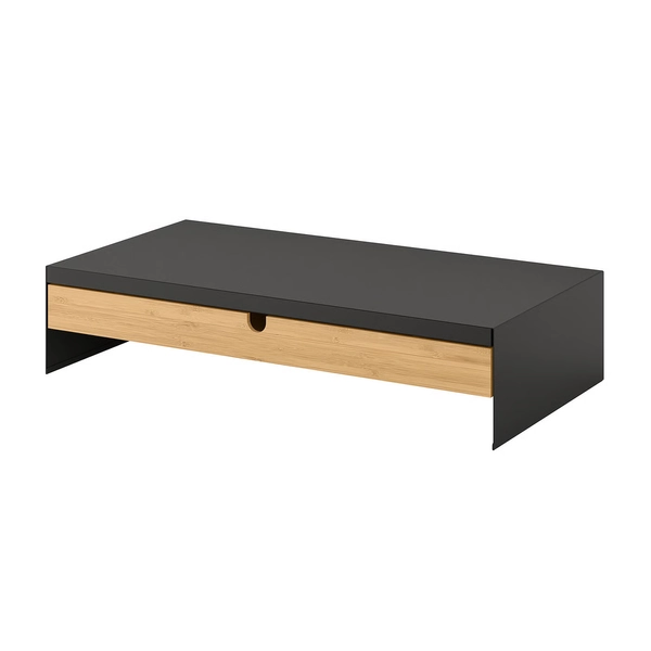ELLOVEN Monitor stand with drawer - anthracite