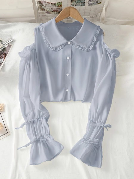 Blusa elegante larga mujer diseño