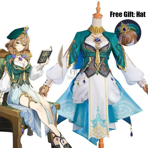 Buy Genshin Impact Lisa A Sobriquet Under Shade Cosplay Costume - RoleCosplay.com