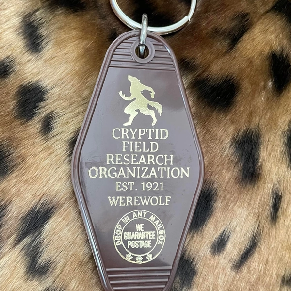 Cryptid Field Research Org. (Werewolf) Key Fob