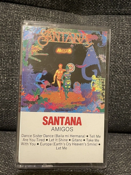 Santana Audio Tape Cassette - Amigos - 1976 K7 Latin Rock Latino Carlos Santana