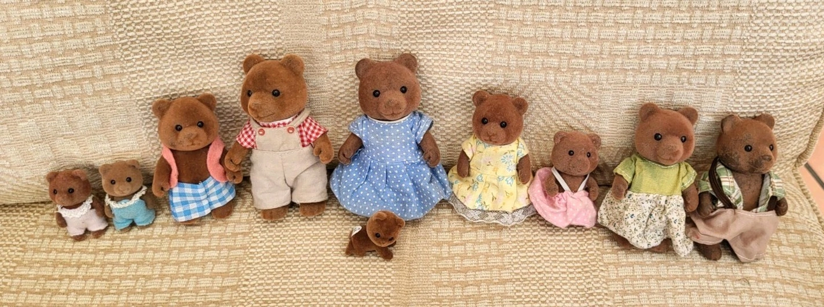 SYLVANIAN FAMILIES 10 Timbertop Brown Bears Grandparents Babies Calico Critters