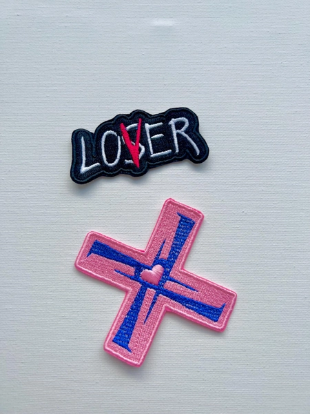 TXT Loser Lover embroidered patches, sew on patches, patches for bags, patches, kpop patches, txt, patch, kpop, chingu embroidery patches