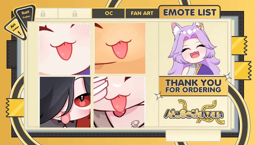 YCH Lick Emotes  by awan