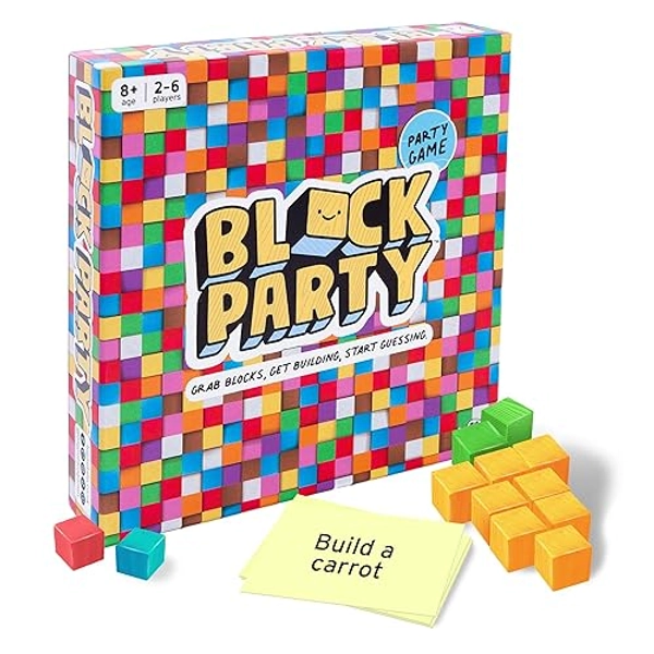 Block Party: Colourful Block Building Family Board Game for Kids Aged 8+, Adults, Teens | Best Christmas Board Games