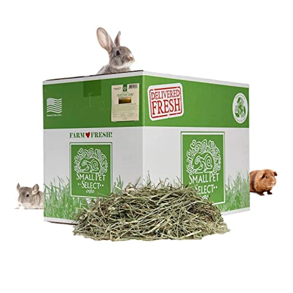 Small Pet Select 2nd Cutting Perfect Blend Timothy Hay Pet Food for Rabbits, Guinea Pigs, Chinchillas and other Small Animals, Premium Natural Hay Grown in The US, 25 LB