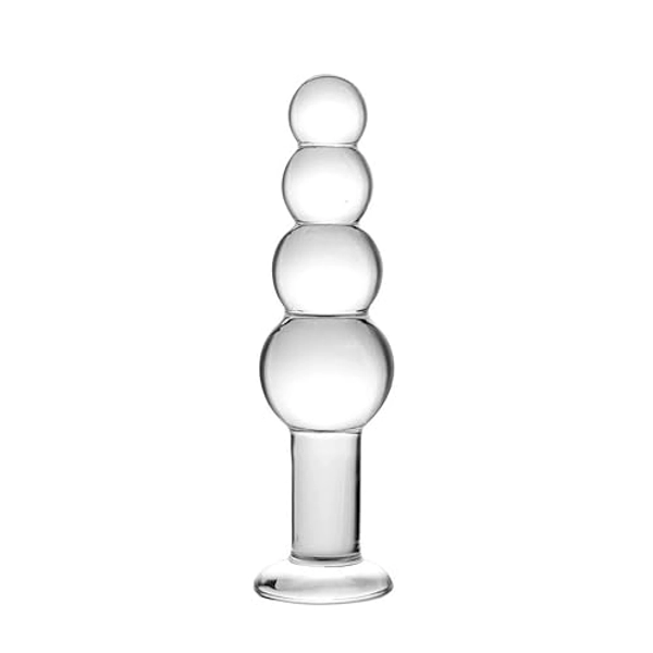 Analkugeln Glas Analplug mit Stoss Buttplug Massieren Analsexspielzeug für Frauen Männer Anal Masturbation Perlen Anal Plug Dildo Erotik
