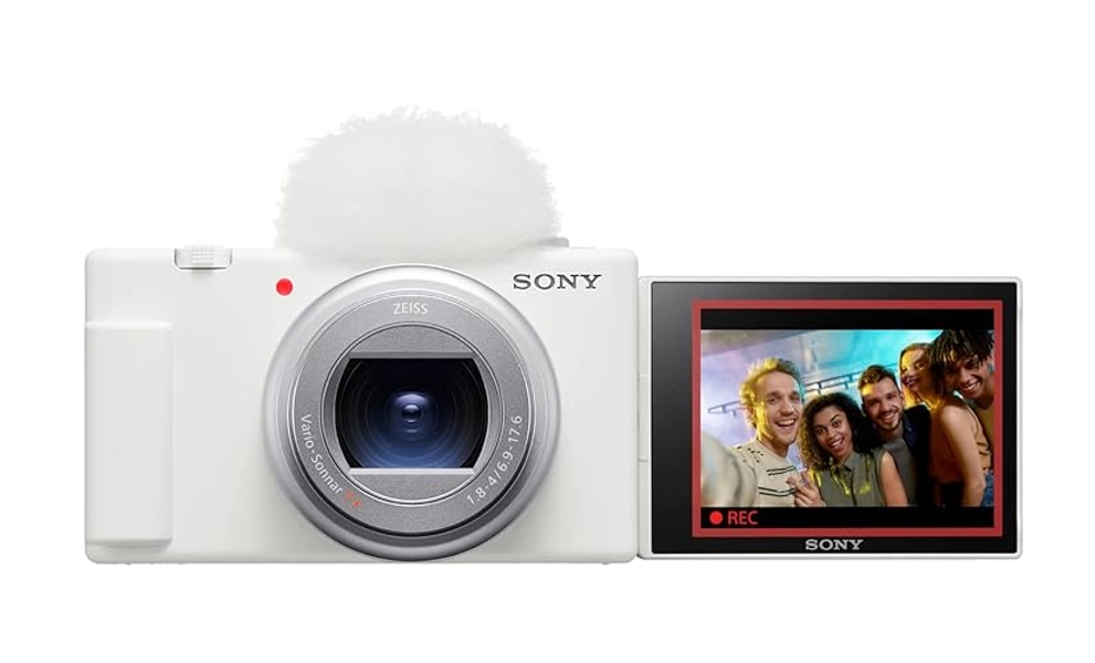 Sony ZV-1 II Vlog Camera for Content Creators and Vloggers - White