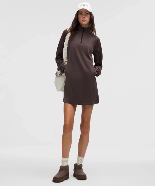 Softstreme Half-Zip Mini Dress - Sequoia - L