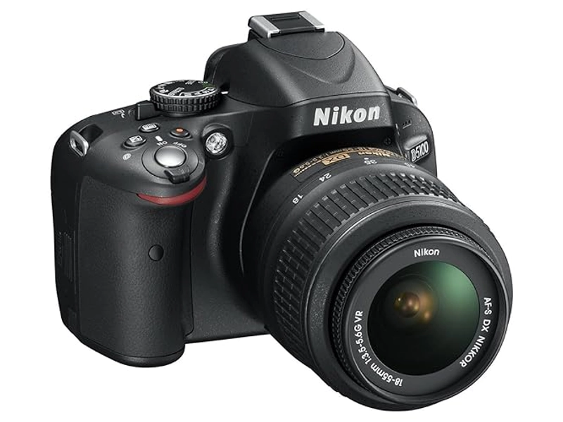 Nikon D5100 Appareil photo numérique Reflex 16.2 Kit Objectif VR 18-55 mm Noir (Reconditionné)