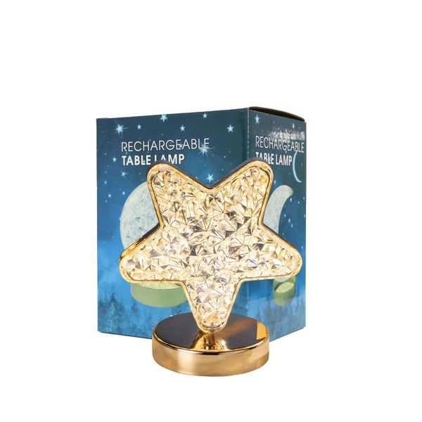 Celestial LED Lamp Moon Star Rechargeable Table Lamp - B