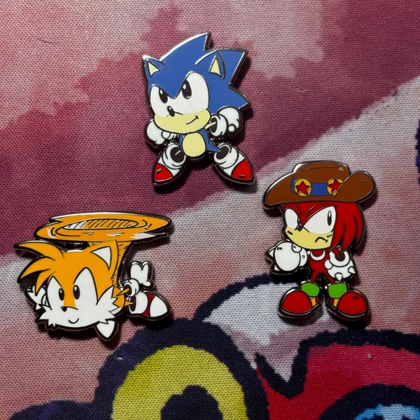 Sonic The Hedgehog Enamel Pin Set