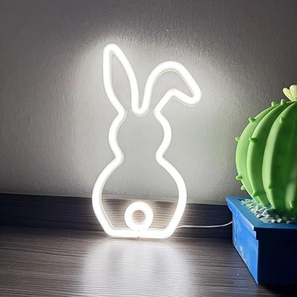 Neon Bunny Rabbit Light