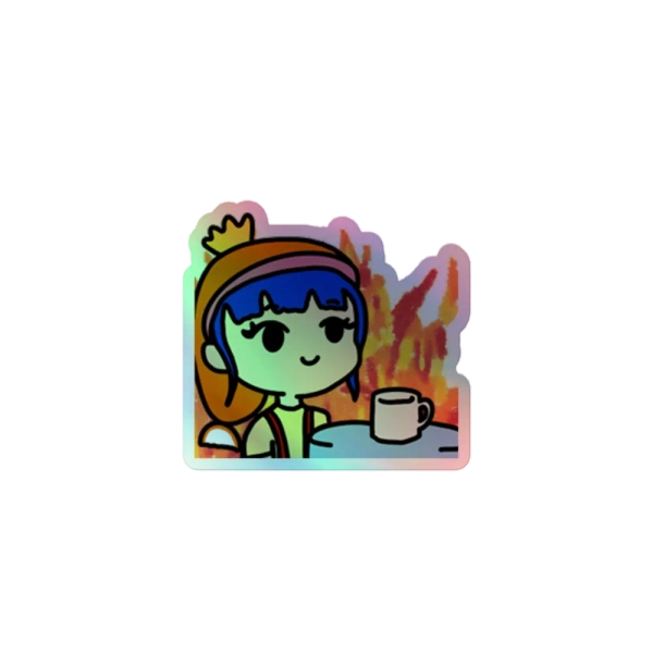 Everything Is Fine Holographic Sticker