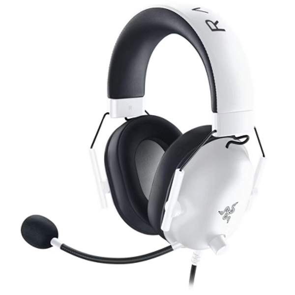 Razer Blackshark V2 X Wired Gaming Headset for PlayStation 4/Nintendo Switch/PC - White: macOS Compatible, Built-In Mic