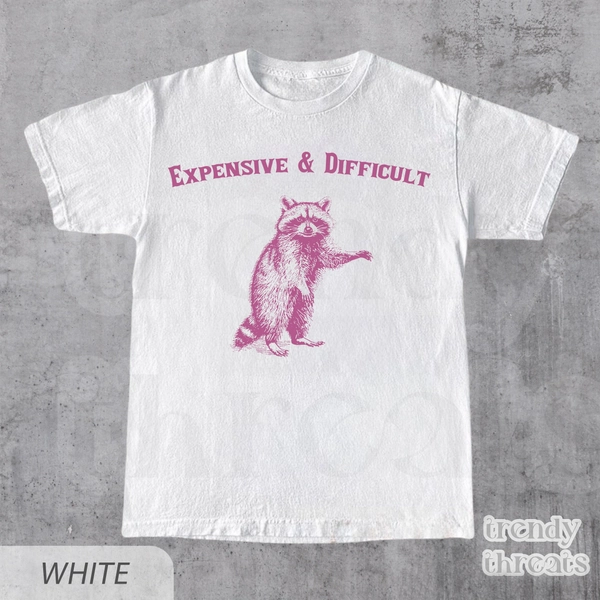 Expensive & Difficult Raccoon T-Shirt