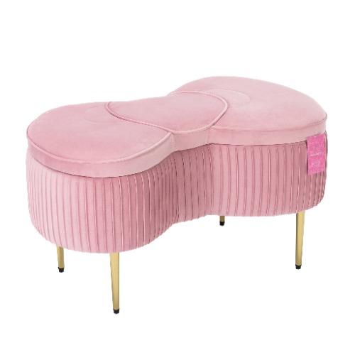 Hello Kitty x Impressions Vanity Bow Storage Bench - Pink